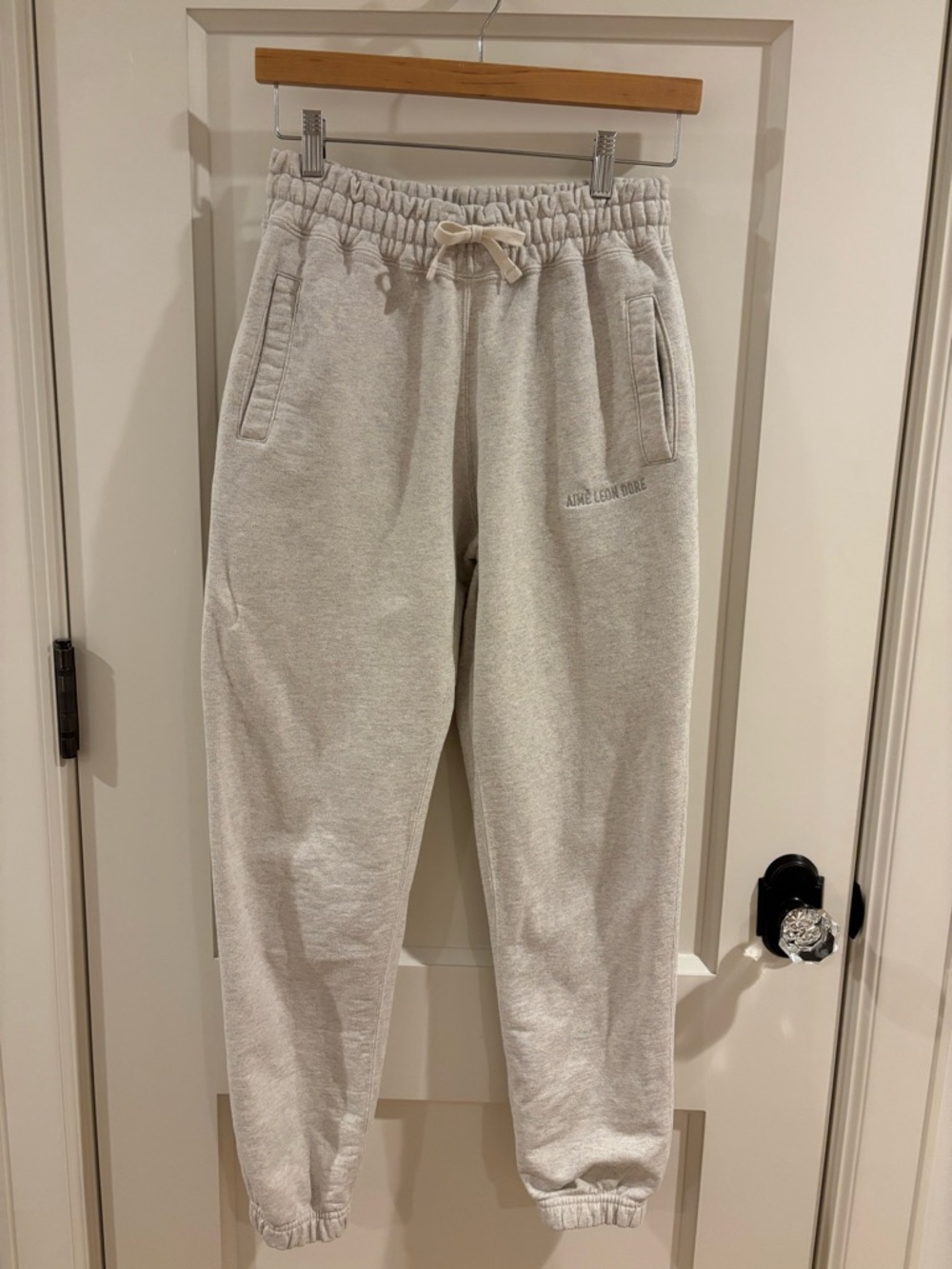 Aime Leon Dore Oatmeal Neutral Drawstring Jogger Sweatpants